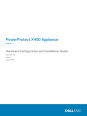 Dell EMC PowerProtect X400 Hardware Configuration And Installation Manual