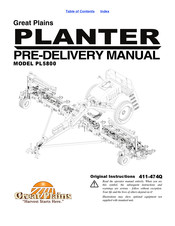 GREAT PLAINS Yield-Pro PL5800 Predelivery Manual
