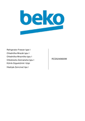 Beko RCSA240M20W Instructions For Use Manual