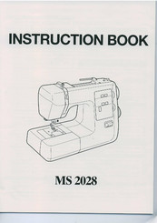 Janome MS 2028 Instruction Book