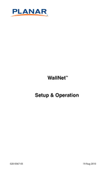 Planar Wallnet Setup & Operation
