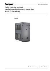 Swegon COOL DX 080 Installation And Maintenance Instructions Manual