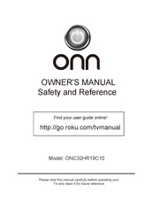 Onn ONC32HR19C10 Owner's Manual