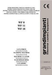 grandimpianti WF 11 Instructions For Installation And Use Manual