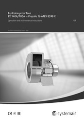 SystemAir EX 180A Operation And Maintenance Instructions