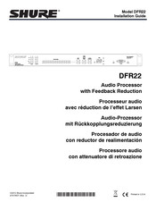 Shure DFR22 Installation Manual