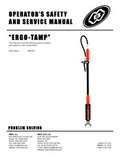 MBW ERGO-TAMP Operator's Safety And Service Manual