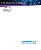 Artesyn Embedded Technology ATCA-7490 Installation And Use Manual