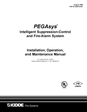 Kidde Fire Systems PEGAsys Installation, Operation And Maintenance Manual