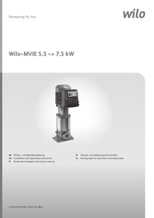 Wilo Wilo-MVIE Series Installation And Operating Instructions Manual