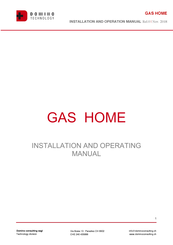 Domino GAS HOME Installation And Operation Manual