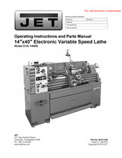 Jet EVS-1440B Operating Instructions And Parts Manual
