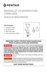 Pentair BIOSHIELD Installation Manual