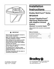 Bradley Terreon Multi-Fount Series Installation Instructions Manual