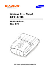 Samsung SPP-R200 Driver Manual