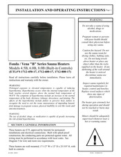 TYLOHELO Vena B Series Installation And Operating Instructions Manual