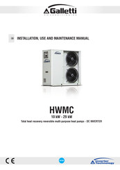 Galletti HWMC 13 EC Installation, Use And Maintenance Manual
