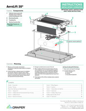 Draper AeroLift 35 Instructions Installation & Operation