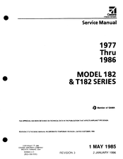 Cessna 182 1982 Service Manual