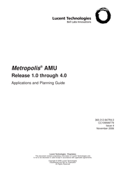 Lucent Technologies Metropolis AMU 2m/4o Applications And Planning Manual