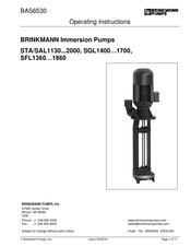 Brinkmann STA1600S 300 Operating Instructions Manual
