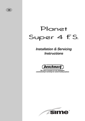 Sime Planet Super 4 F.S. Installation & Servicing Instructions Manual
