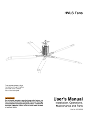 4Front Engineered Solutions HVLS Series User Manual
