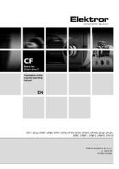 Elektror CFH2 Translation Of The Original Manual
