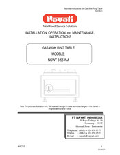 NAYATI NGWT 3-55 AM Installation, Operation And Maintenance Instructions