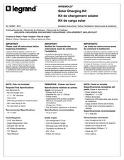 LEGRAND WIREMOLD XSOLARARM Installation Instructions Manual