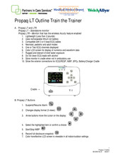 Welch Allyn Propaq LT Quick Start Manual