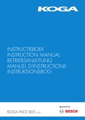 Bosch KOGA PACE B05 2020 Instruction Manual