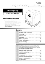 Kawamoto Pump KAWA-ACE NR Instruction Manual