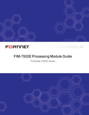 Fortinet FIM-7920E Manual