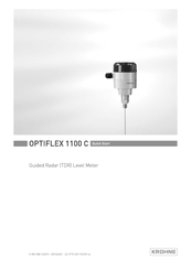 KROHNE OPTIFLEX 1100 C Quick Start Manual
