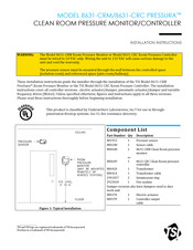 TSI Instruments 8631-CRC PRESSURA Installation Instructions Manual