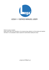 Lega 10KVAH User Manual
