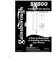 Gainsborough SV800 A Step By Step Manual