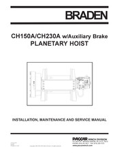 BRADEN CH230A Series Installation Maintenance And Service Manual