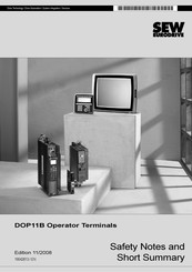 Sew Eurodrive DOP11B Safety Notes And Short Summary