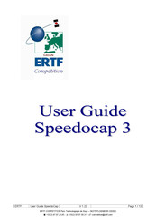 ERTF Speedocap 3 Series User Manual