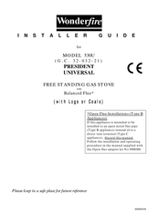 Wonderfire 530U UNIVERSAL Installer's Manual