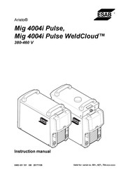 ESAB Retrofit Aristo Mig 4004i WeldCloud Instruction Manual