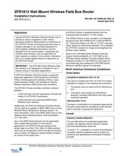 Johnson Controls ZFR1812 Installation Instructions Manual