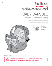 britax safe n sound baby capsule