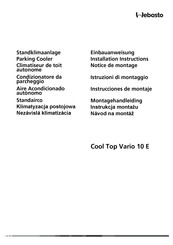 Webasto Cool Top Vario 10 E Installation Instructions Manual