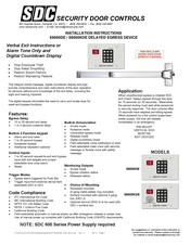 SDC S6000KDE Installation Instructions Manual