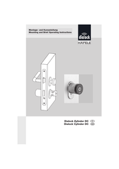 Hafele Dialock Cylinder DC Mounting And Brief Operating Instructions