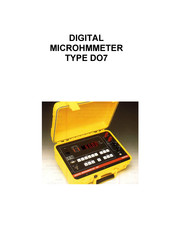 Cropico DO7 Operating Instructions Manual