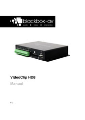 blackbox-av VideoClip HD8 Manual